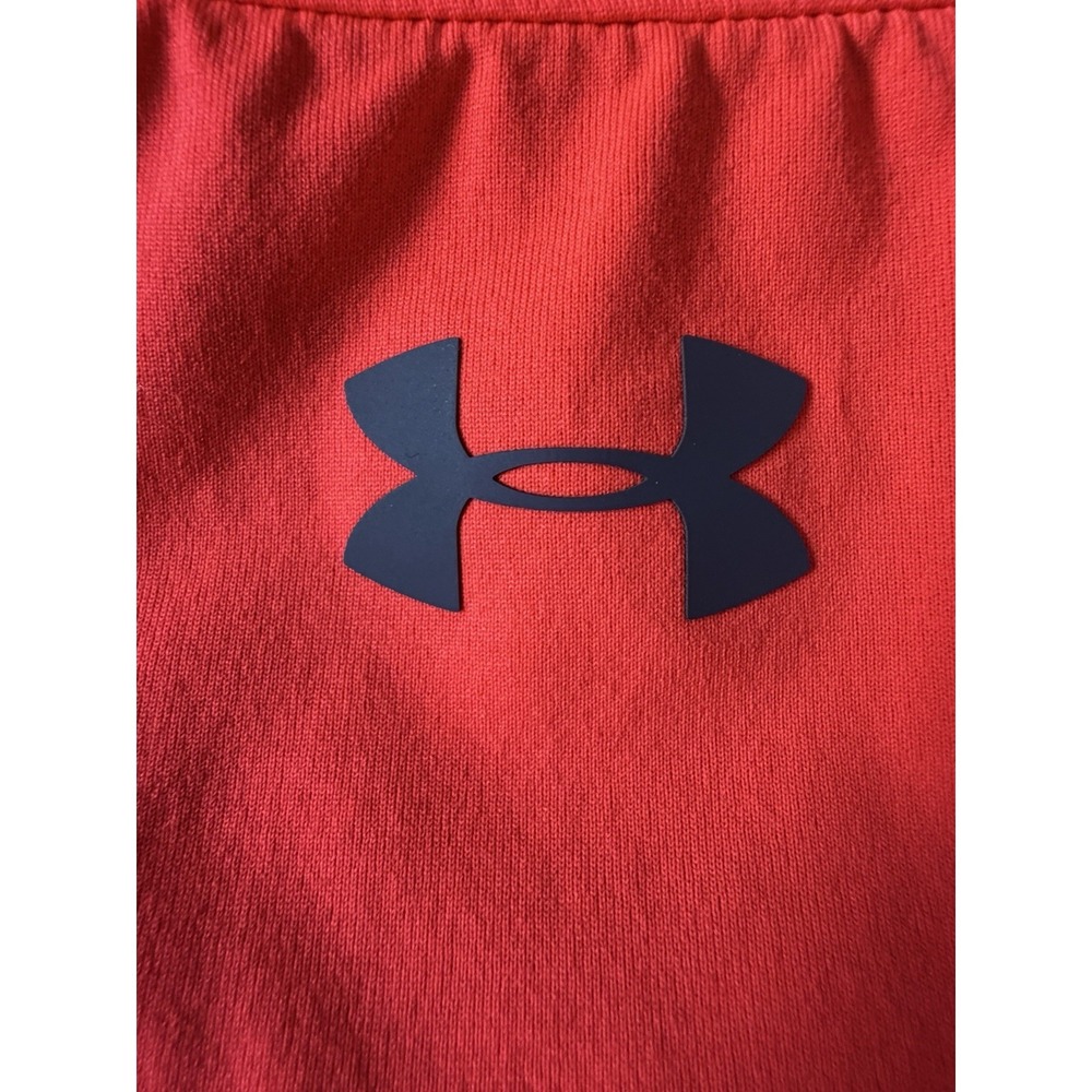 Under Armour Threadborne Short Sleeve Golf Polo Shirt Neon Orange Large JBHS - Picture 8 of 11